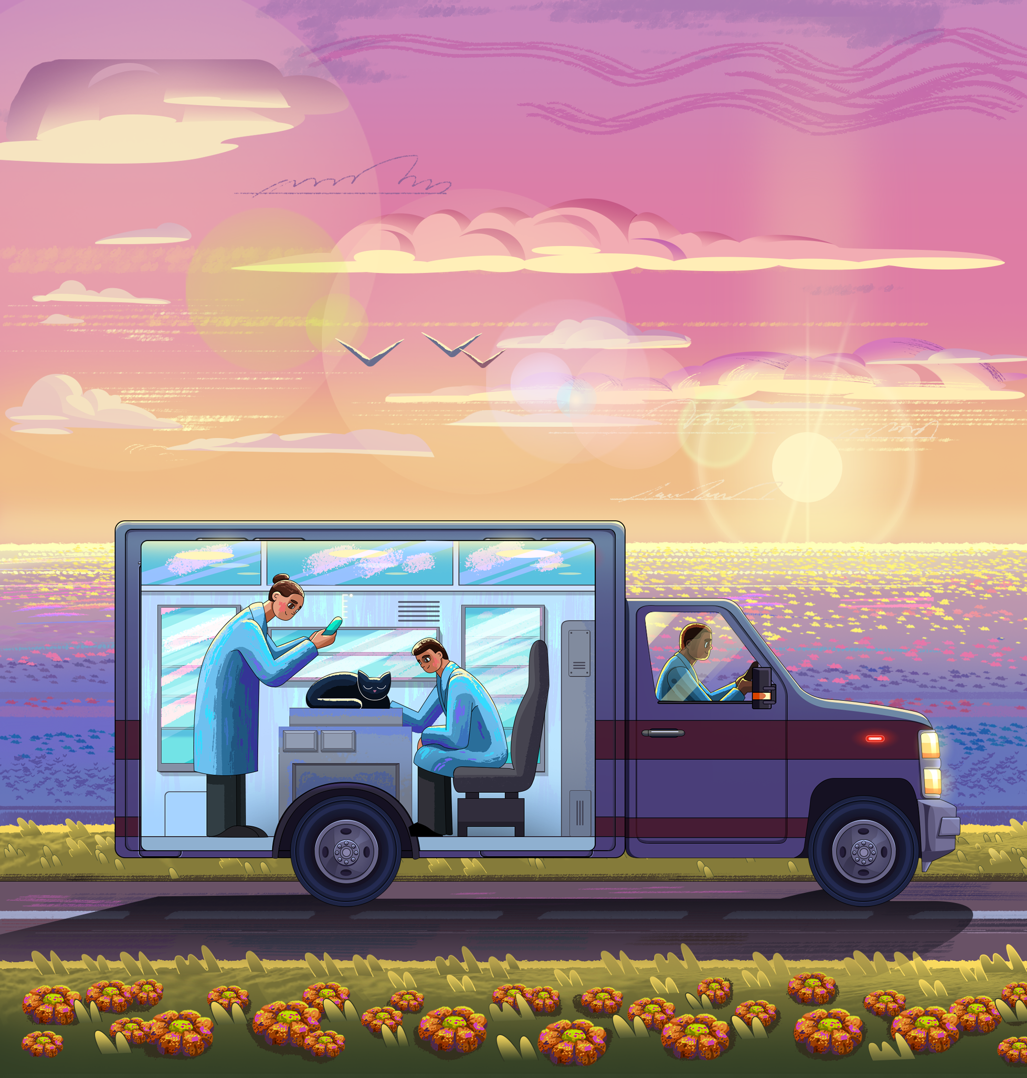 Contact illustration